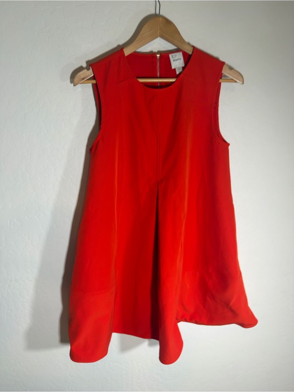 Anthropologie Maeve Sleeveless Swing Mini Dress Poppy Red | Small - Picture 3 of 5